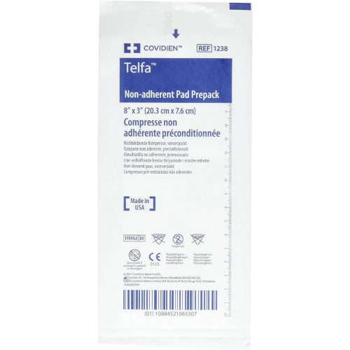 Kendall Telfa Non-Adherent Dressing, 3 x 8 Inches, Box of 50