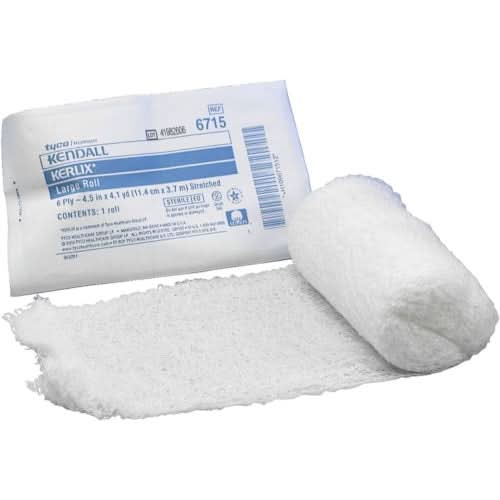 thumbnail image 2 of Sterile Kerlix Gauze Rolls – 100% Cotton, 6 Ply, 4.5in X 4.1 Yds, Box Of 50 2 of 4