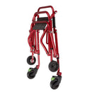 Circle Specialty KLIP Walker, Small, Red with 4-Wheel, Height Adjustable for Pediatric Mobility Support