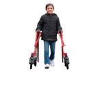 Circle Specialty KLIP Walker, Small, Red with 4-Wheel, Height Adjustable for Pediatric Mobility Support