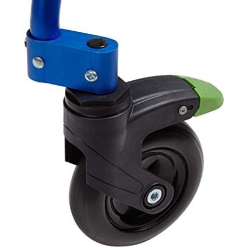 Circle Speciality 4-Wheeled Walker with Seat, Medium, Blue