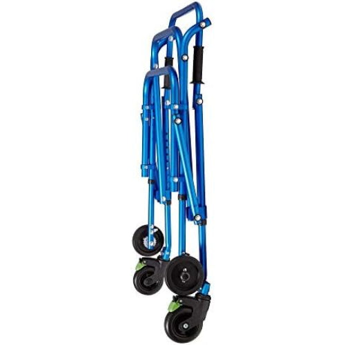 Circle Speciality 4-Wheeled Walker with Seat, Medium, Blue
