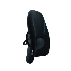 ObusForme Lowback Backrest Support for Spine Alignment and Posture Support, Black Hover
