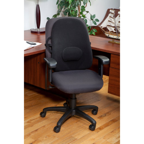 ObusForme Lowback Backrest Support for Spine Alignment and Posture Support, Black