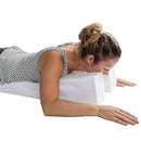 Hermell White poly foam pillow for face-down support during therapy or massage, Moovkart