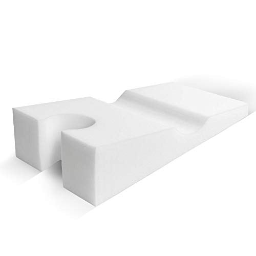 Metron Face Down Pillow Poly Foam 14  X 29  X 6 -1.5 Inch, White