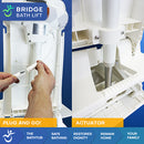 Bridge Bath Lift with Rust-Resistant Aluminum Frame, 315 lbs Capacity