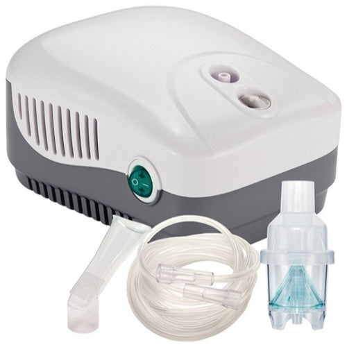 Drive MEDNEB Compressor Nebulizer with reusable and disposable kits for respiratory therapy, Moovkart