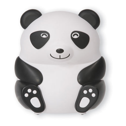 Drive Medical Pediatric Panda Compressor Nebulizer in black, featuring a playful panda design for children’s respiratory treatments. Moovkart