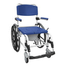 Drive Medical Aluminum Rehab Shower Commode Chair with Adjustable Height for Comfort and Mobility. Moovkart