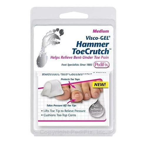 PediFix Visco-GEL Hammer ToeCrutch, Medium, Pack of 2