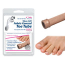 PediFix Visco‑GEL Fabric‑Covered Toe Tube Small, Cushioned Gel Lining SoothesCorns, Trims to Fit
