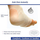 PediFix Visco GEL Achilles Protection Sleeve for Heel Friction and Tendon Pain Relief, Large
