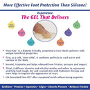 PediFix Visco‑GEL Stay‑Put Toe Spacers, Gel Loop Secures and Aligns Toes, Large