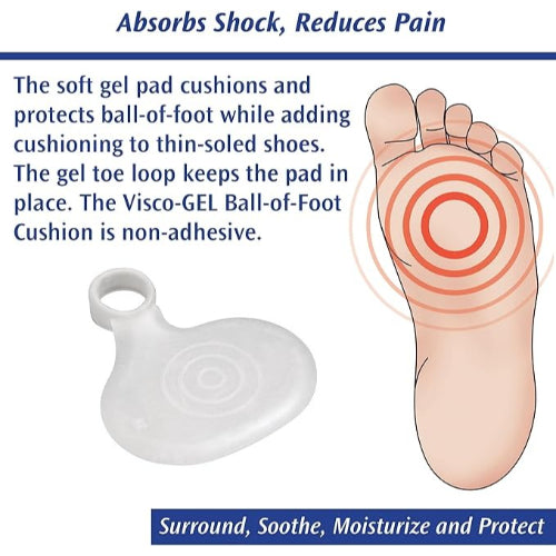 Pedifix Metatarsal Pad With Toe Loop, Large, Right