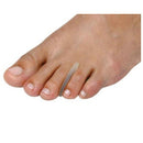 PediFix Large Visco-Gel Toe Separator in shoe easing friction and improving foot comfort, Moovkart