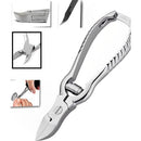 Stainless steel PediFix Nail Clipper with safety latch for home and salon use, Moovkart