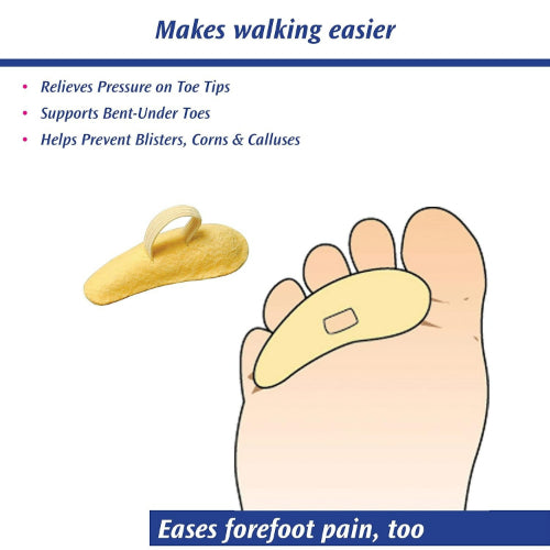 PediFix Hammer Toe Cushion, Medium, Right