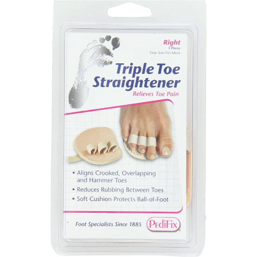 Pedifix Triple Toe Straightener, Right Foot