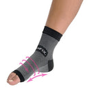 PediFix FasciaFix sleeve showing targeted compression for plantar fasciitis relief, Moovkart