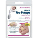 PediFix Comfort ToeWraps applied to crooked toes for realignment and separation. Moovkart