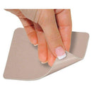 Close‑up of PediFix Visco‑Gel Moleskin Pad’s adhesive backing conforming to foot, Moovkart