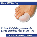 PediFix Visco-GEL Small Toe Cap for All Gel Cushioning Relief from Corns and Hammer Toes