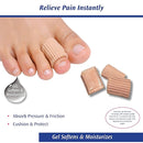 PediFix Visco GEL Corn Protectors for Friction Absorption and Moisturizing Skin, Pack of 2