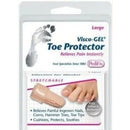 PediFix Visco-Gel Toe Protector, Large, Soft Cushion for Corns and Blisters, Each