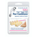 PediFix Toe Cushions, Soft Foam for Relieving Corns, Toe Irritations and Supports Hammer Toes, Pair