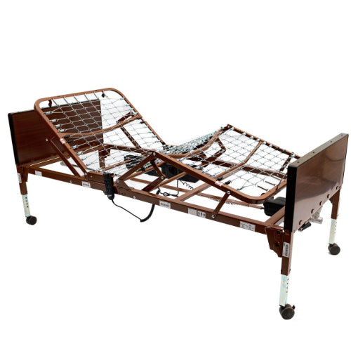 ProBasics Full Electric Bed with FiberCore Mattress and Half rails, 190 Lbs