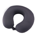 ObusForme Charcoal Travel Neck Pillow, Black, Memory foam with gel pad for cool, supportive comfort while traveling. Moovkart