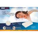 ObusForme Comfort Sleep Contoured Pillow with Neck Curve Support and Breathable Cover, 2 Pack