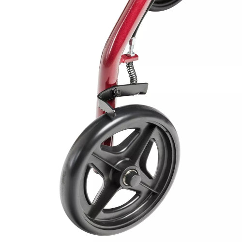 Drive Medical Aluminum Rollator with Fold Up and Removable Back, Red