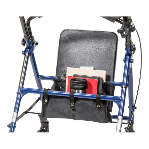 Drive Medical Steel Rollator, 6 Inches Wheels, Blue
