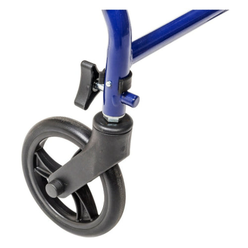 Drive Medical Steel Rollator, 6 Inches Wheels, Blue