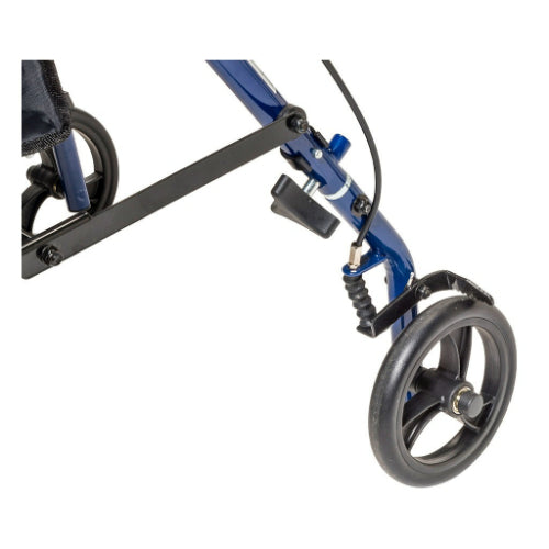 Drive Medical Steel Rollator, 6 Inches Wheels, Blue