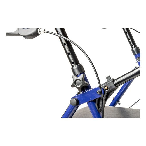 Drive Medical Steel Rollator, 6 Inches Wheels, Blue