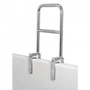 Carex Dual Level Bathtub Safety Rail with Textured Grips and Adjustable Clamp Support, 250 lb capacity