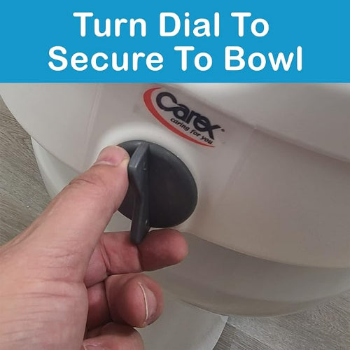 Carex EZ Lock Toilet Seat