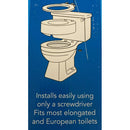 Carex Raised Toilet Seat for Mobility Support and Easy Use on Standard or Elongated Toilets