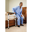 Carex Home Bed Support Rail with adjustable height and non-slip feet for elderly support,Moovkart