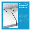 Carex Home Bed Support Rail with Padded Hand Bar and Adjustable Height for Seniors