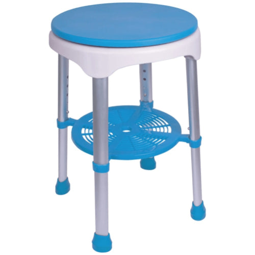 Carex EZ Swivel Bath and Shower Stool Chair with padded seat at Moovkart
