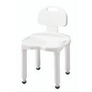Carex Bath Bench Composite With Back, Adjustable, Portable and Supportive Seat, Moovkart