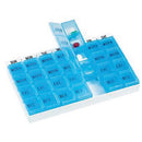 Apex MediChest 7-Day Pill Organizer with 28 compartments and raised lettering, Moovkart
