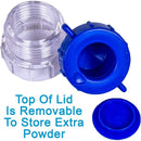Apex Pill Pulverizer with Wing Grips Storage Compartment and Clear Base for Easy Medication Use