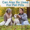 Apex Pill Pulverizer with Wing Grips Storage Compartment and Clear Base for Easy Medication Use