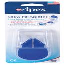 Apex Ultra Pill Splitter, Self-Retracting Blade Guard, Pill Grip Holder, 3.63 x 1.5 x 1.25 Inches