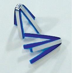 Retail-packaged, four-sided finger splint in medium size for end-to-end finger protection.